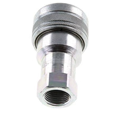 Steel DN 12.5 Hydraulic Coupling Socket G 1/2 inch Female Threads ISO 7241-1 B D 23.5mm