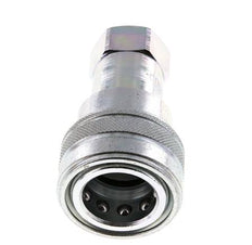 Steel DN 12.5 Hydraulic Coupling Socket G 1/2 inch Female Threads ISO 7241-1 B D 23.5mm