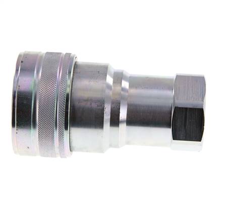 Steel DN 50 Hydraulic Coupling Socket G 2 inch Female Threads ISO 7241-1 B D 63.2mm