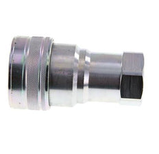 Steel DN 50 Hydraulic Coupling Socket G 2 inch Female Threads ISO 7241-1 B D 63.2mm