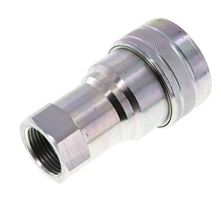 Steel DN 40 Hydraulic Coupling Socket G 1 1/2 inch Female Threads ISO 7241-1 B D 44.5mm
