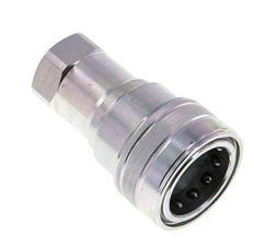 Steel DN 50 Hydraulic Coupling Socket G 2 inch Female Threads ISO 7241-1 B D 63.2mm