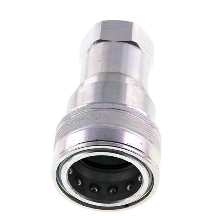 Steel DN 40 Hydraulic Coupling Socket G 1 1/4 inch Female Threads ISO 7241-1 B D 44.5mm