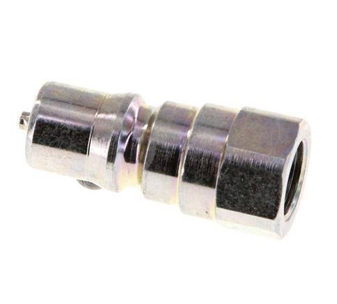 Steel DN 5 Hydraulic Coupling Plug G 1/8 inch Female Threads ISO 7241-1 B D 10.9mm