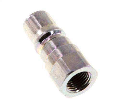 Steel DN 5 Hydraulic Coupling Plug G 1/8 inch Female Threads ISO 7241-1 B D 10.9mm