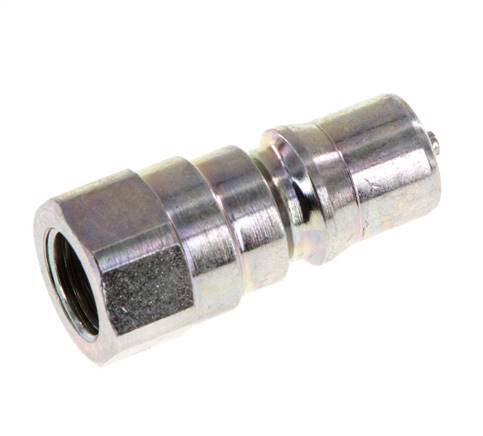 Steel DN 5 Hydraulic Coupling Plug G 1/8 inch Female Threads ISO 7241-1 B D 10.9mm