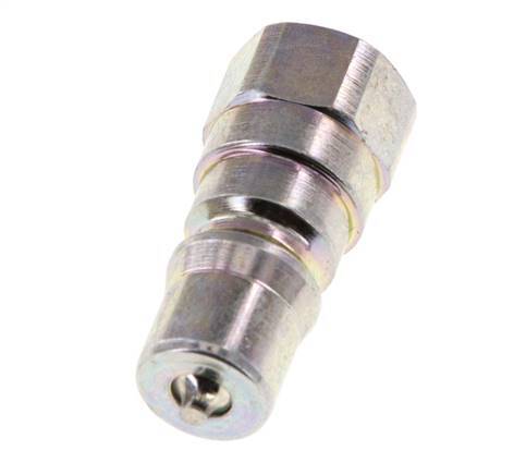 Steel DN 5 Hydraulic Coupling Plug G 1/8 inch Female Threads ISO 7241-1 B D 10.9mm