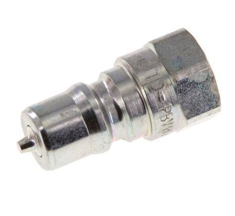 Steel DN 6.3 Hydraulic Coupling Plug G 1/4 inch Female Threads ISO 7241-1 B D 14.2mm