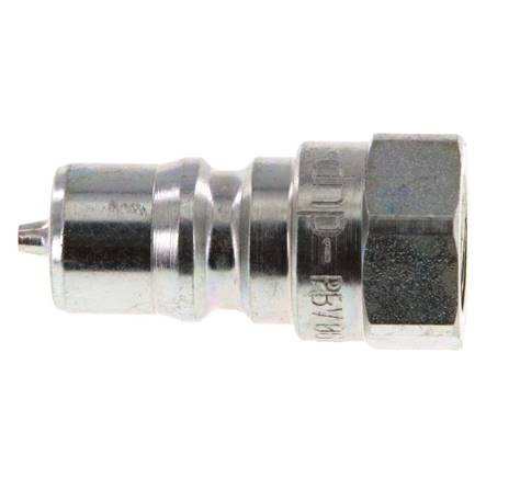 Steel DN 6.3 Hydraulic Coupling Plug G 1/4 inch Female Threads ISO 7241-1 B D 14.2mm