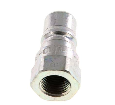 Steel DN 6.3 Hydraulic Coupling Plug G 1/4 inch Female Threads ISO 7241-1 B D 14.2mm