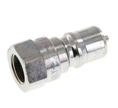 Steel DN 6.3 Hydraulic Coupling Plug G 1/4 inch Female Threads ISO 7241-1 B D 14.2mm