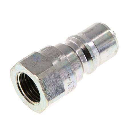 Steel DN 6.3 Hydraulic Coupling Plug G 1/4 inch Female Threads ISO 7241-1 B D 14.2mm