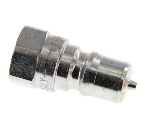Steel DN 6.3 Hydraulic Coupling Plug G 1/4 inch Female Threads ISO 7241-1 B D 14.2mm