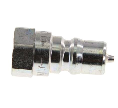 Steel DN 6.3 Hydraulic Coupling Plug G 1/4 inch Female Threads ISO 7241-1 B D 14.2mm