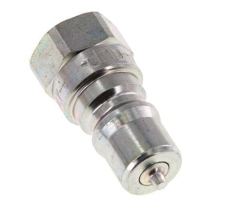 Steel DN 6.3 Hydraulic Coupling Plug G 1/4 inch Female Threads ISO 7241-1 B D 14.2mm