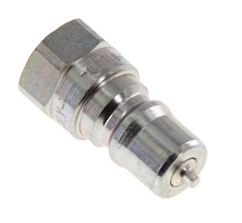 Steel DN 6.3 Hydraulic Coupling Plug G 1/4 inch Female Threads ISO 7241-1 B D 14.2mm