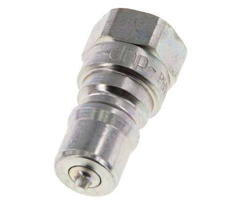 Steel DN 6.3 Hydraulic Coupling Plug G 1/4 inch Female Threads ISO 7241-1 B D 14.2mm