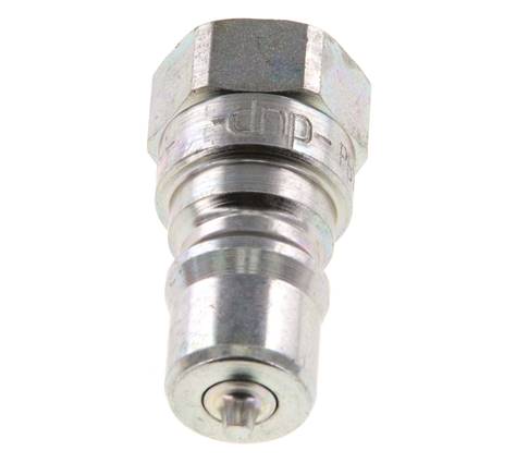 Steel DN 6.3 Hydraulic Coupling Plug G 1/4 inch Female Threads ISO 7241-1 B D 14.2mm