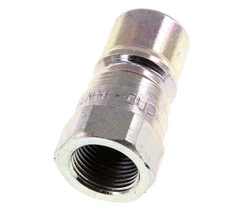 Steel DN 10 Hydraulic Coupling Plug G 3/8 inch Female Threads ISO 7241-1 B D 19.1mm