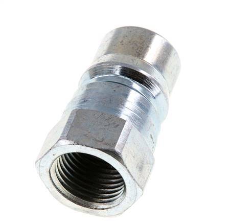 Steel DN 12.5 Hydraulic Coupling Plug G 1/2 inch Female Threads ISO 7241-1 B D 23.5mm