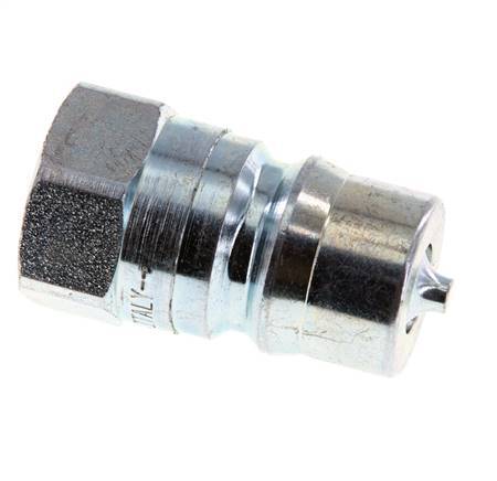 Steel DN 12.5 Hydraulic Coupling Plug G 1/2 inch Female Threads ISO 7241-1 B D 23.5mm