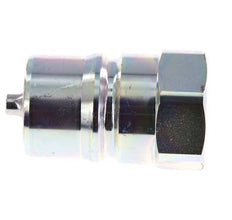 Steel DN 25 Hydraulic Coupling Plug G 1 inch Female Threads ISO 7241-1 B D 37.8mm