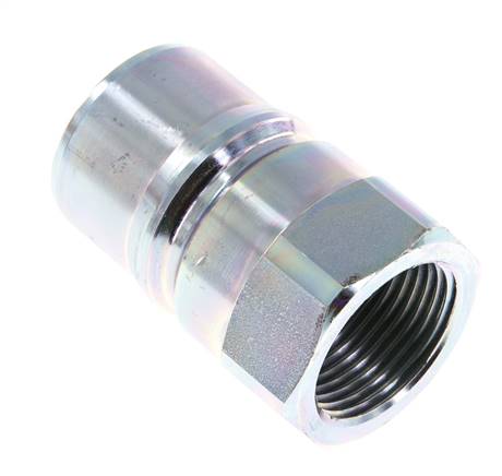 Steel DN 25 Hydraulic Coupling Plug G 1 inch Female Threads ISO 7241-1 B D 37.8mm