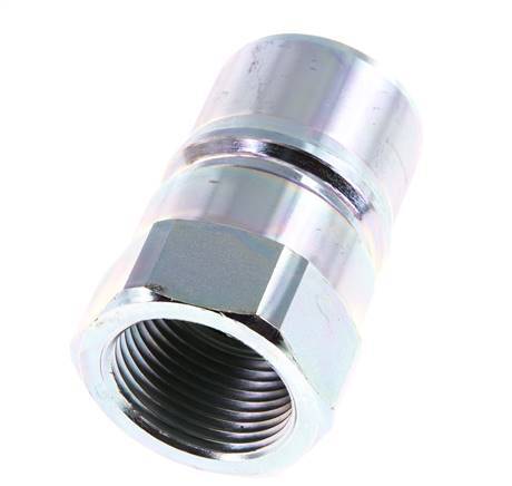 Steel DN 25 Hydraulic Coupling Plug G 1 inch Female Threads ISO 7241-1 B D 37.8mm