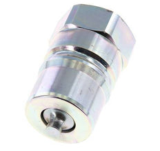 Steel DN 25 Hydraulic Coupling Plug G 1 inch Female Threads ISO 7241-1 B D 37.8mm
