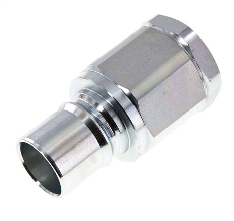 Steel DN 40 Hydraulic Coupling Plug G 1 1/2 inch Female Threads ISO 7241-1 B D 44.5mm