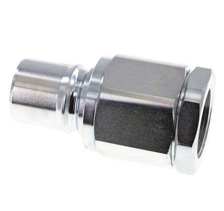 Steel DN 40 Hydraulic Coupling Plug G 1 1/2 inch Female Threads ISO 7241-1 B D 44.5mm