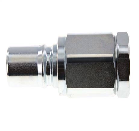 Steel DN 50 Hydraulic Coupling Plug G 2 inch Female Threads ISO 7241-1 B D 63.2mm