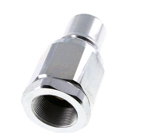 Steel DN 40 Hydraulic Coupling Plug G 1 1/2 inch Female Threads ISO 7241-1 B D 44.5mm