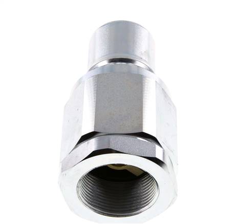 Steel DN 50 Hydraulic Coupling Plug G 2 inch Female Threads ISO 7241-1 B D 63.2mm