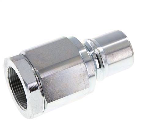 Steel DN 40 Hydraulic Coupling Plug G 1 1/2 inch Female Threads ISO 7241-1 B D 44.5mm