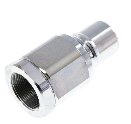 Steel DN 50 Hydraulic Coupling Plug G 2 inch Female Threads ISO 7241-1 B D 63.2mm