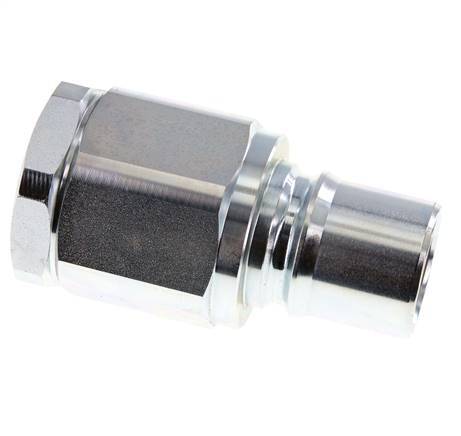 Steel DN 40 Hydraulic Coupling Plug G 1 1/2 inch Female Threads ISO 7241-1 B D 44.5mm