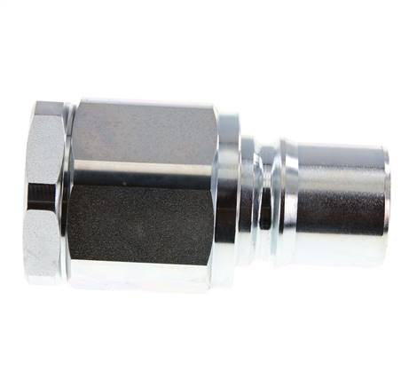 Steel DN 40 Hydraulic Coupling Plug G 1 1/2 inch Female Threads ISO 7241-1 B D 44.5mm