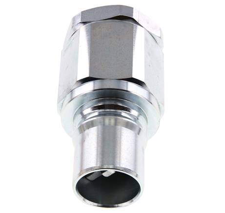 Steel DN 50 Hydraulic Coupling Plug G 2 inch Female Threads ISO 7241-1 B D 63.2mm