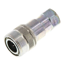 Steel DN 5 Hydraulic Coupling Socket 1/8 inch Female NPT Threads ISO 7241-1 B D 10.9mm