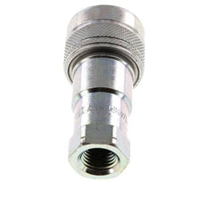 Steel DN 6.3 Hydraulic Coupling Socket 1/4 inch Female NPT Threads ISO 7241-1 B D 14.2mm