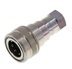 Steel DN 10 Hydraulic Coupling Socket 3/8 inch Female NPT Threads ISO 7241-1 B D 19.1mm