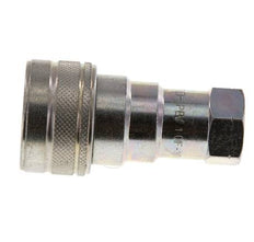Steel DN 10 Hydraulic Coupling Socket 3/8 inch Female NPT Threads ISO 7241-1 B D 19.1mm