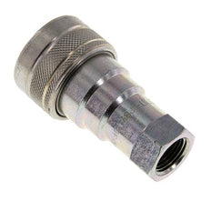 Steel DN 10 Hydraulic Coupling Socket 3/8 inch Female NPT Threads ISO 7241-1 B D 19.1mm