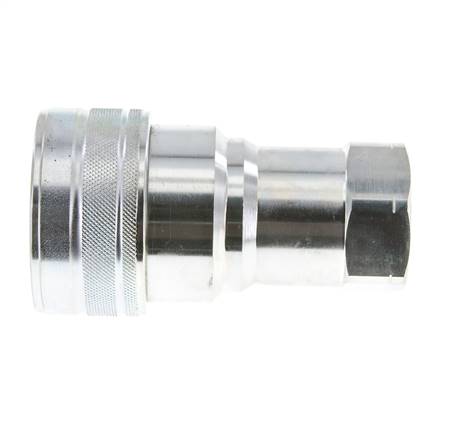 Steel DN 50 Hydraulic Coupling Socket 2 inch Female NPT Threads ISO 7241-1 B D 63.2mm