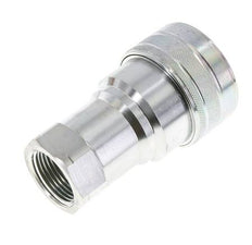 Steel DN 40 Hydraulic Coupling Socket 1 1/4 inch Female NPT Threads ISO 7241-1 B D 44.5mm