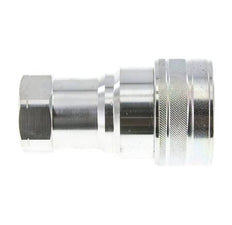 Steel DN 25 Hydraulic Coupling Socket 1 inch Female NPT Threads ISO 7241-1 B D 37.8mm