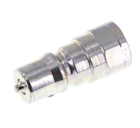 Steel DN 5 Hydraulic Coupling Plug 1/8 inch Female NPT Threads ISO 7241-1 B D 10.9mm