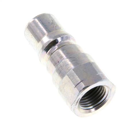 Steel DN 5 Hydraulic Coupling Plug 1/8 inch Female NPT Threads ISO 7241-1 B D 10.9mm