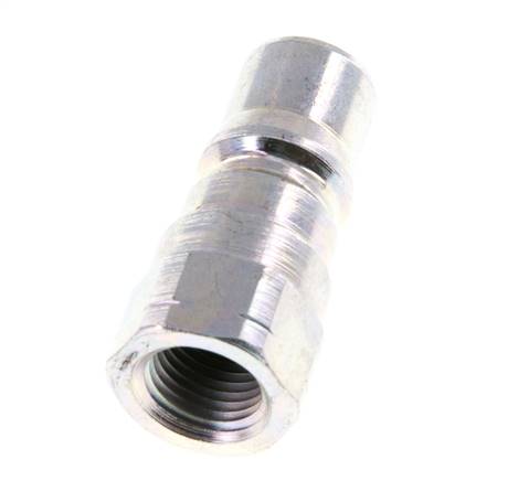 Steel DN 5 Hydraulic Coupling Plug 1/8 inch Female NPT Threads ISO 7241-1 B D 10.9mm